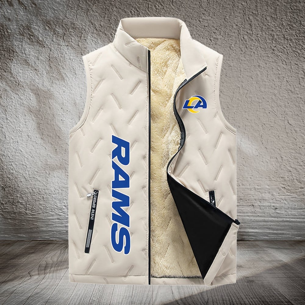 Los Angeles Rams NFL Personalized Puffer Jacket For Fan