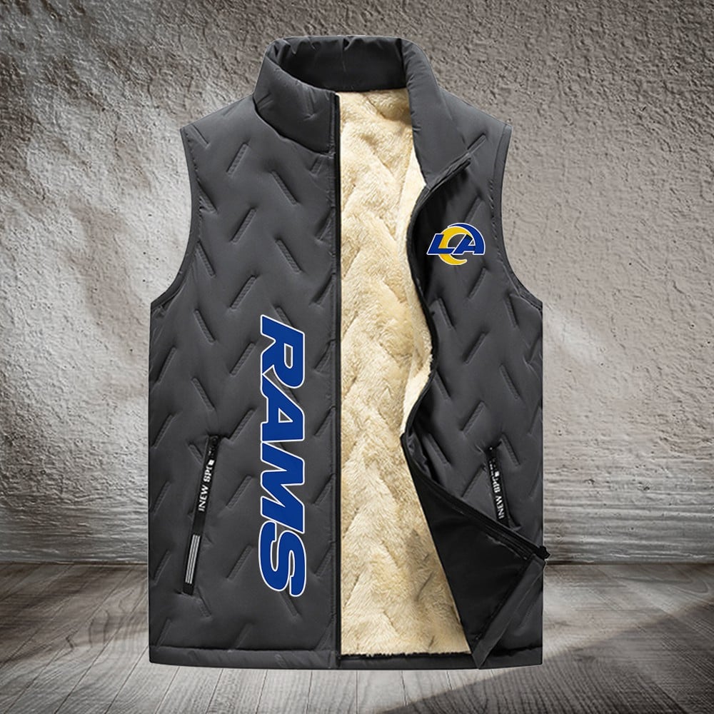 Los Angeles Rams NFL Personalized Puffer Jacket For Fan