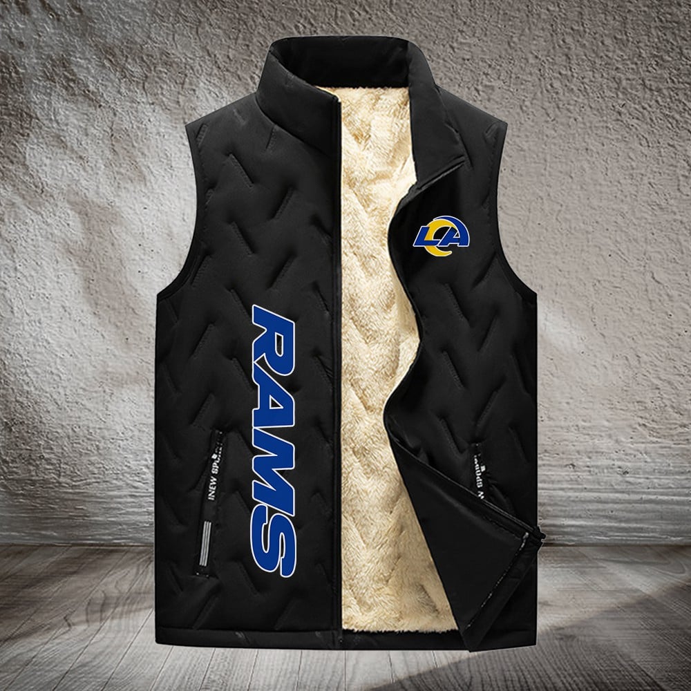 Los Angeles Rams NFL Personalized Puffer Jacket For Fan