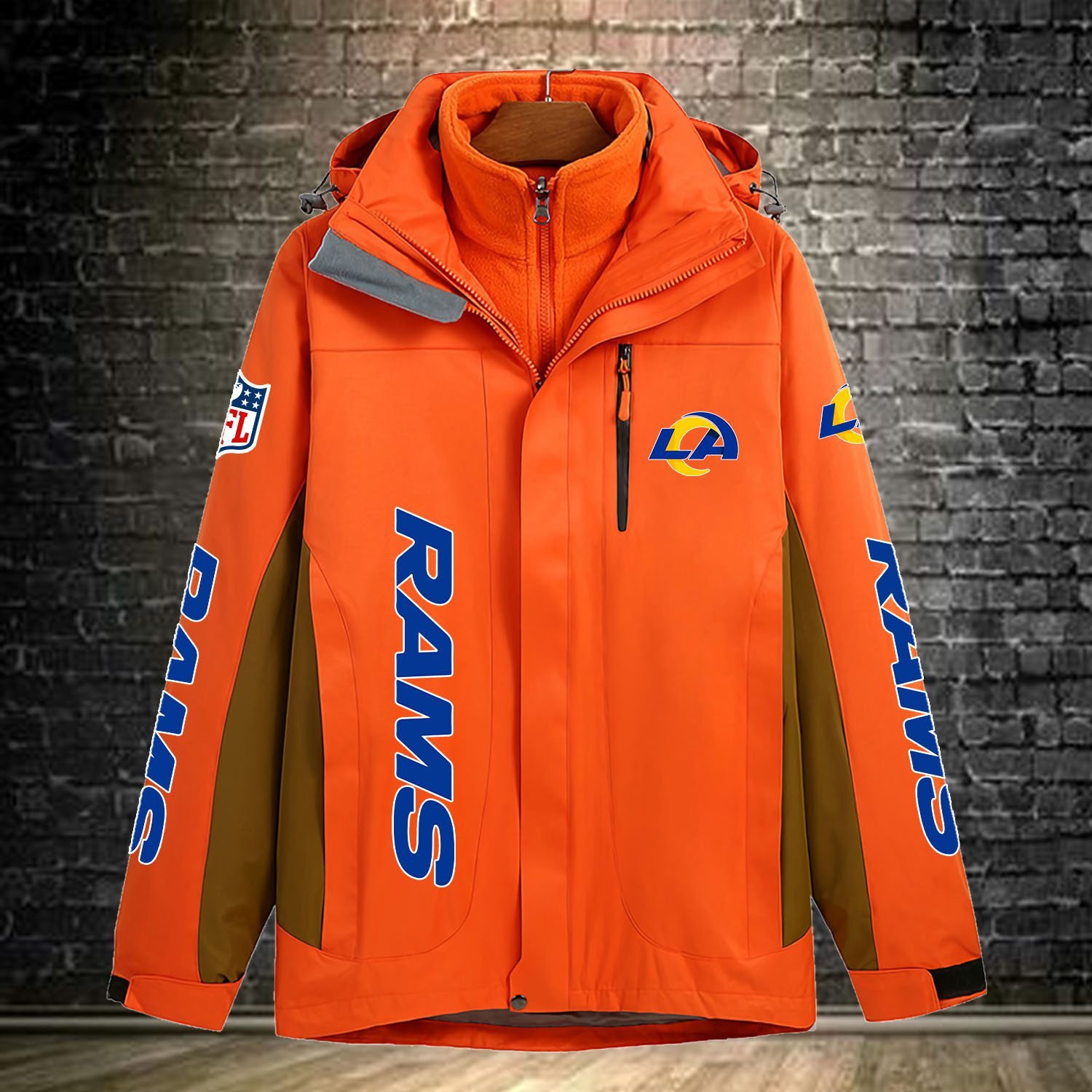 Los Angeles Rams NFL Personalized Windbreaker Jacket For Fan