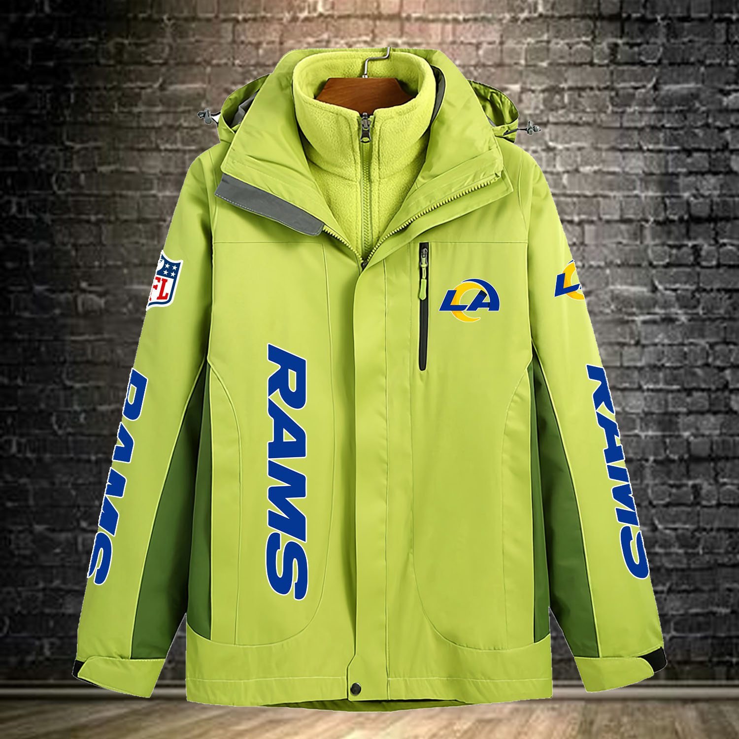 Los Angeles Rams NFL Personalized Windbreaker Jacket For Fan