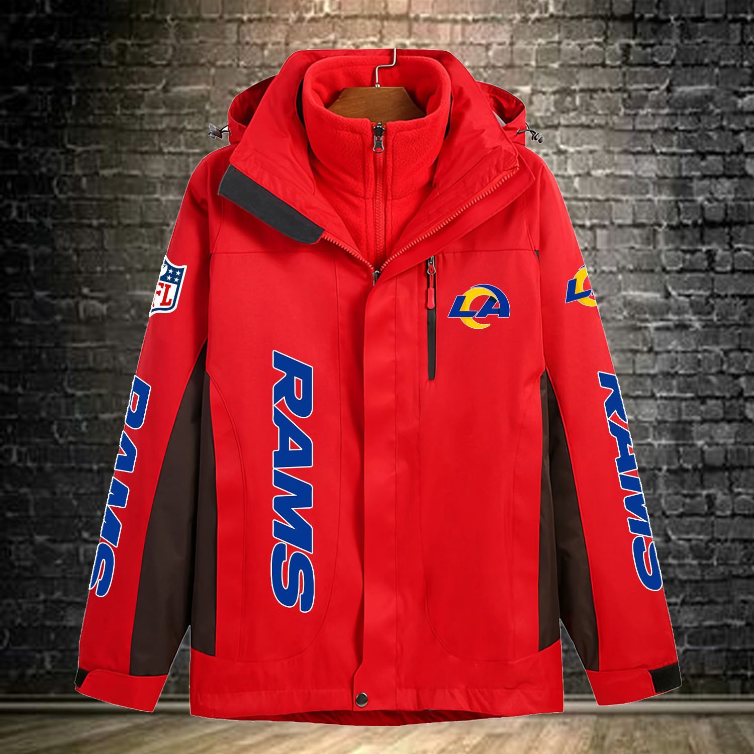 Los Angeles Rams NFL Personalized Windbreaker Jacket For Fan