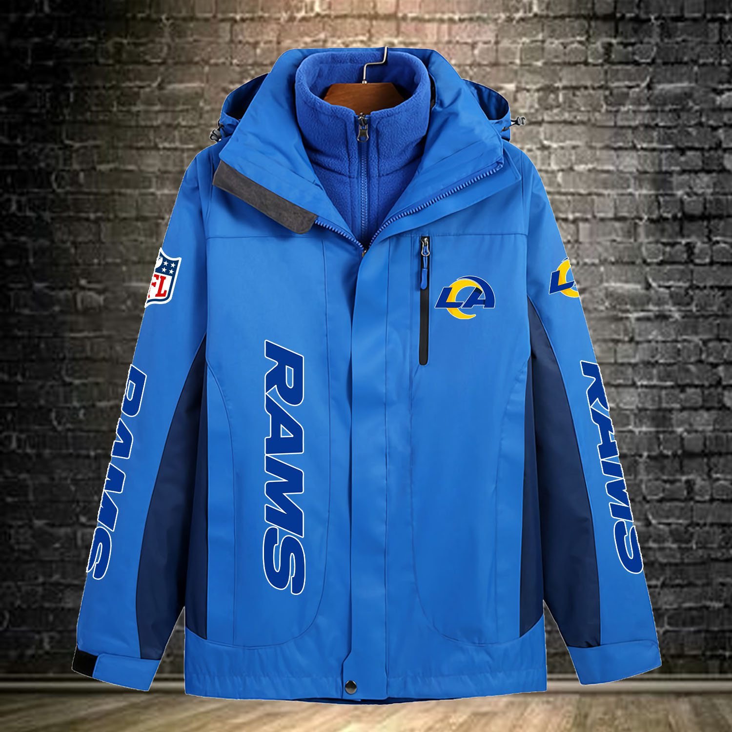 Los Angeles Rams NFL Personalized Windbreaker Jacket For Fan