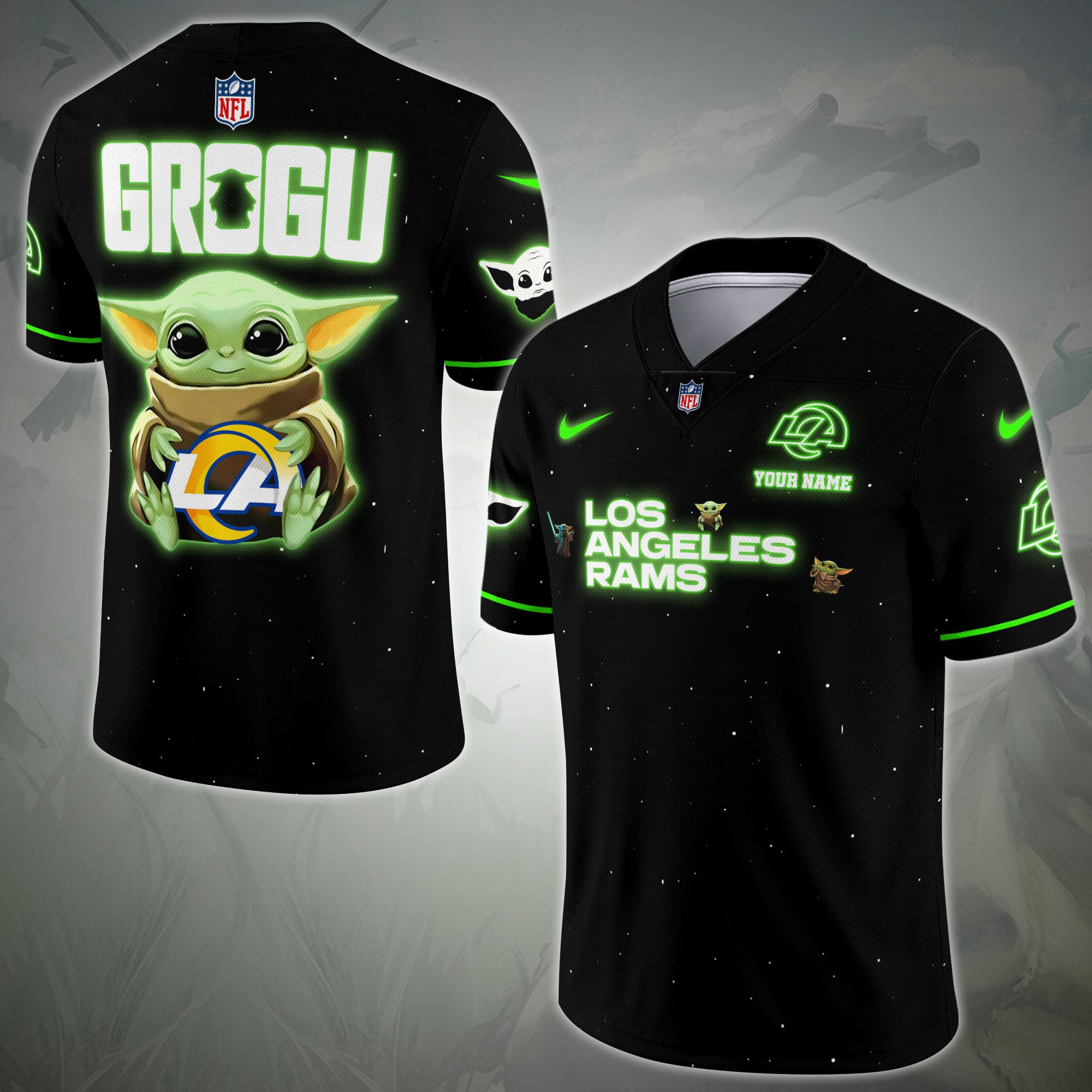 Los Angeles Rams Sport Team Vneck Football Jersey Custom Name, Sport Team Shirt For Fan, Sport Gifts