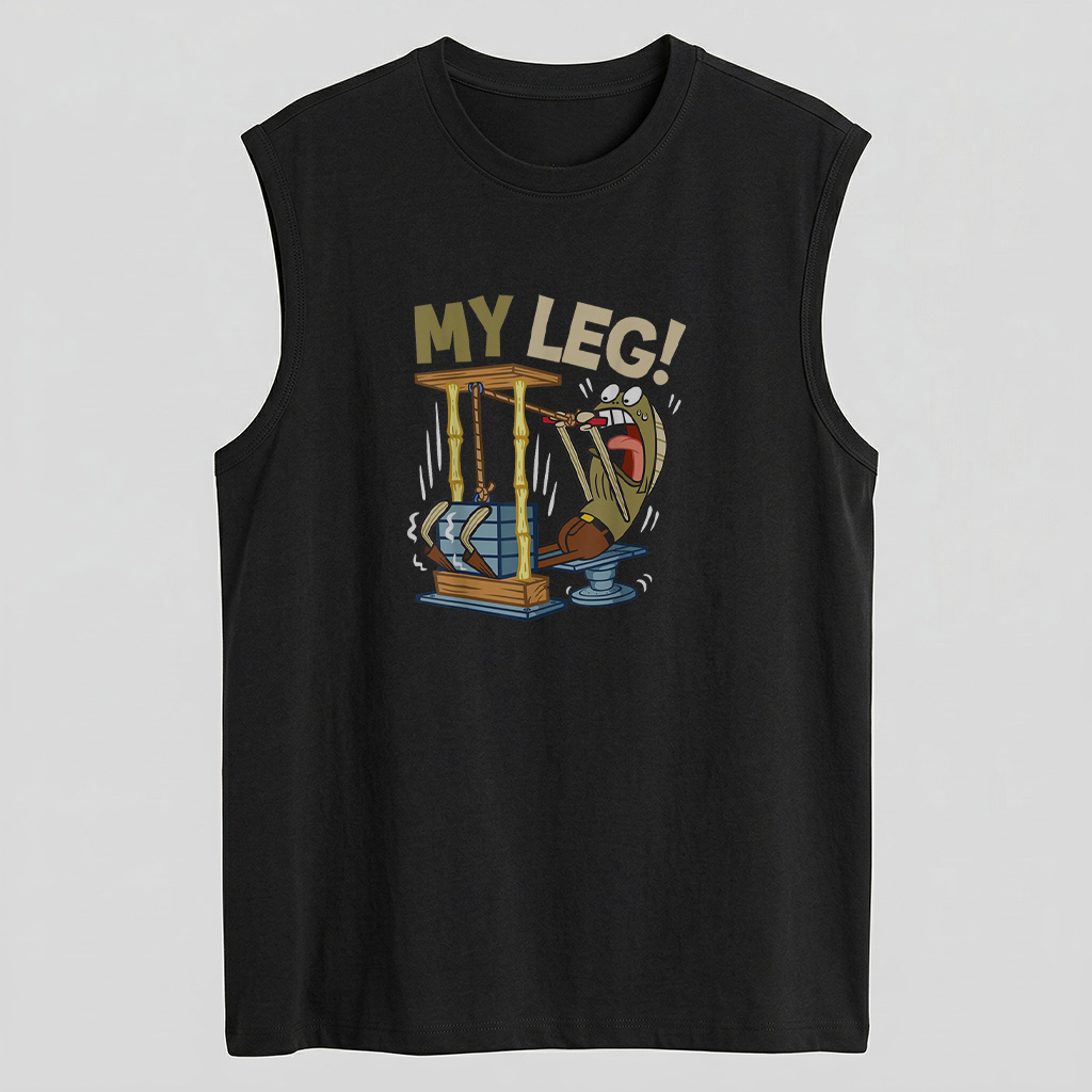 Mademark X Spongebob Squarepants   My Leg Legs Day Weight Lifting Bodybuilding Spongebob Gym T Shirt