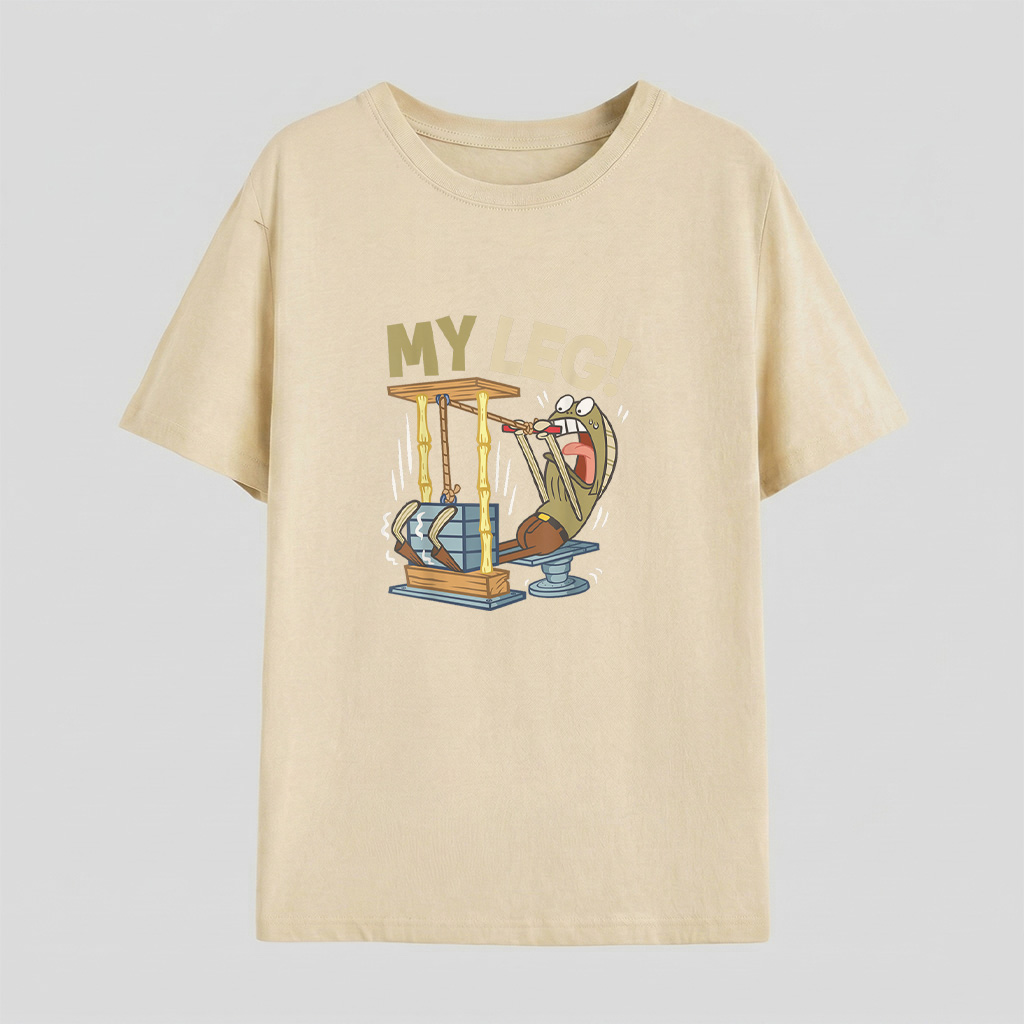 Mademark X Spongebob Squarepants   My Leg Legs Day Weight Lifting Bodybuilding Spongebob Gym T Shirt