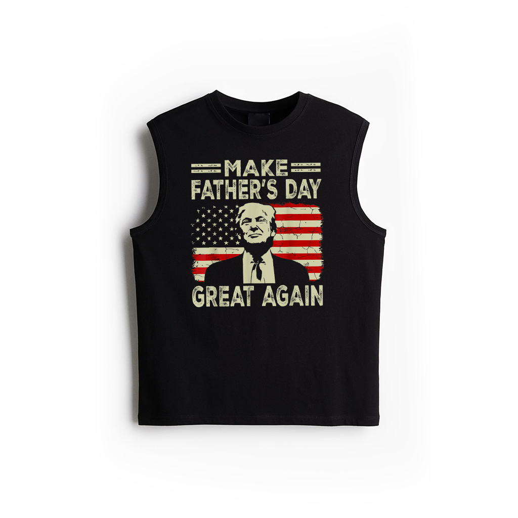 Make Father's Day Great Again Dad Ltsp Funny Donald Trump Tank Top