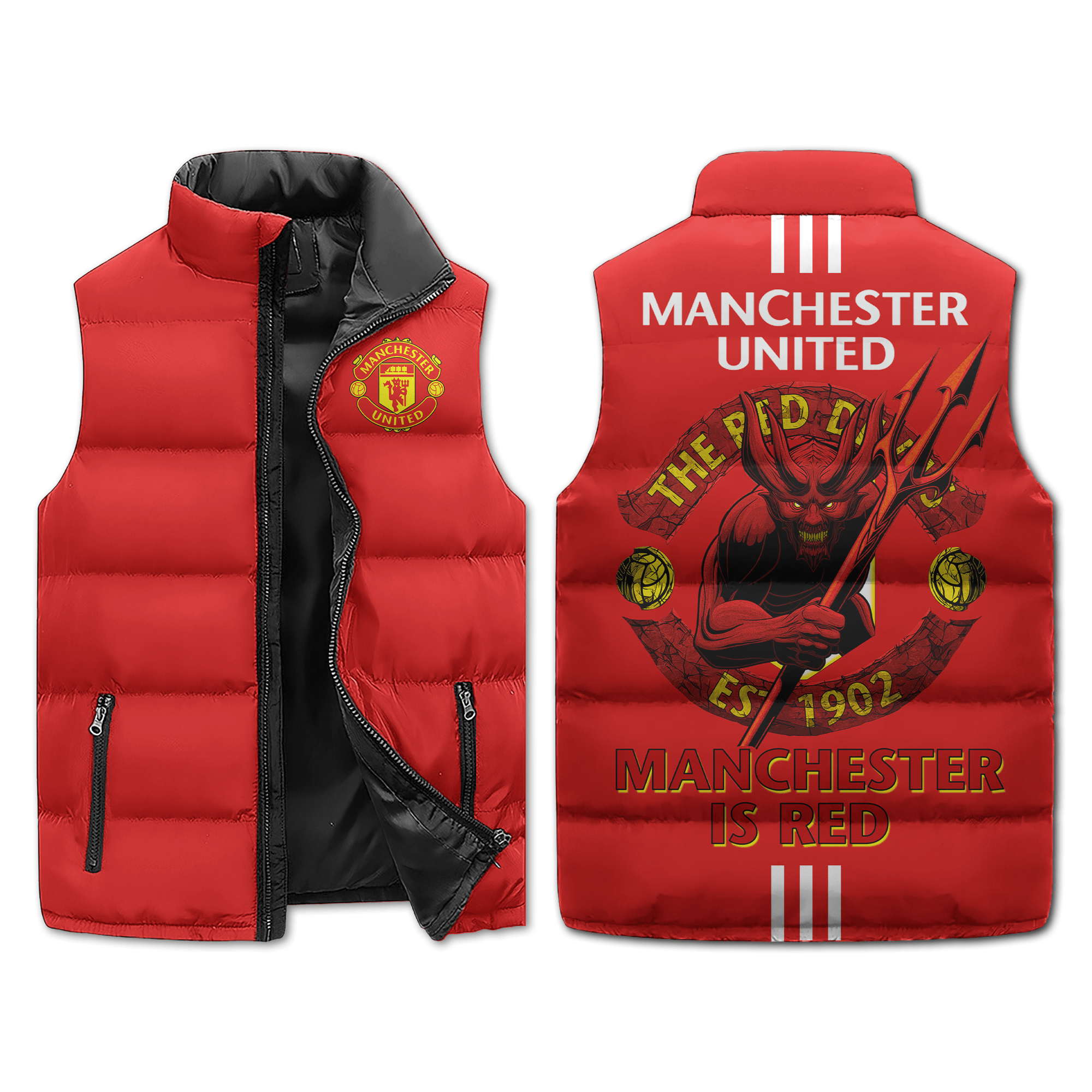 Manchester United EPL Sleeveless Puffer Jacket