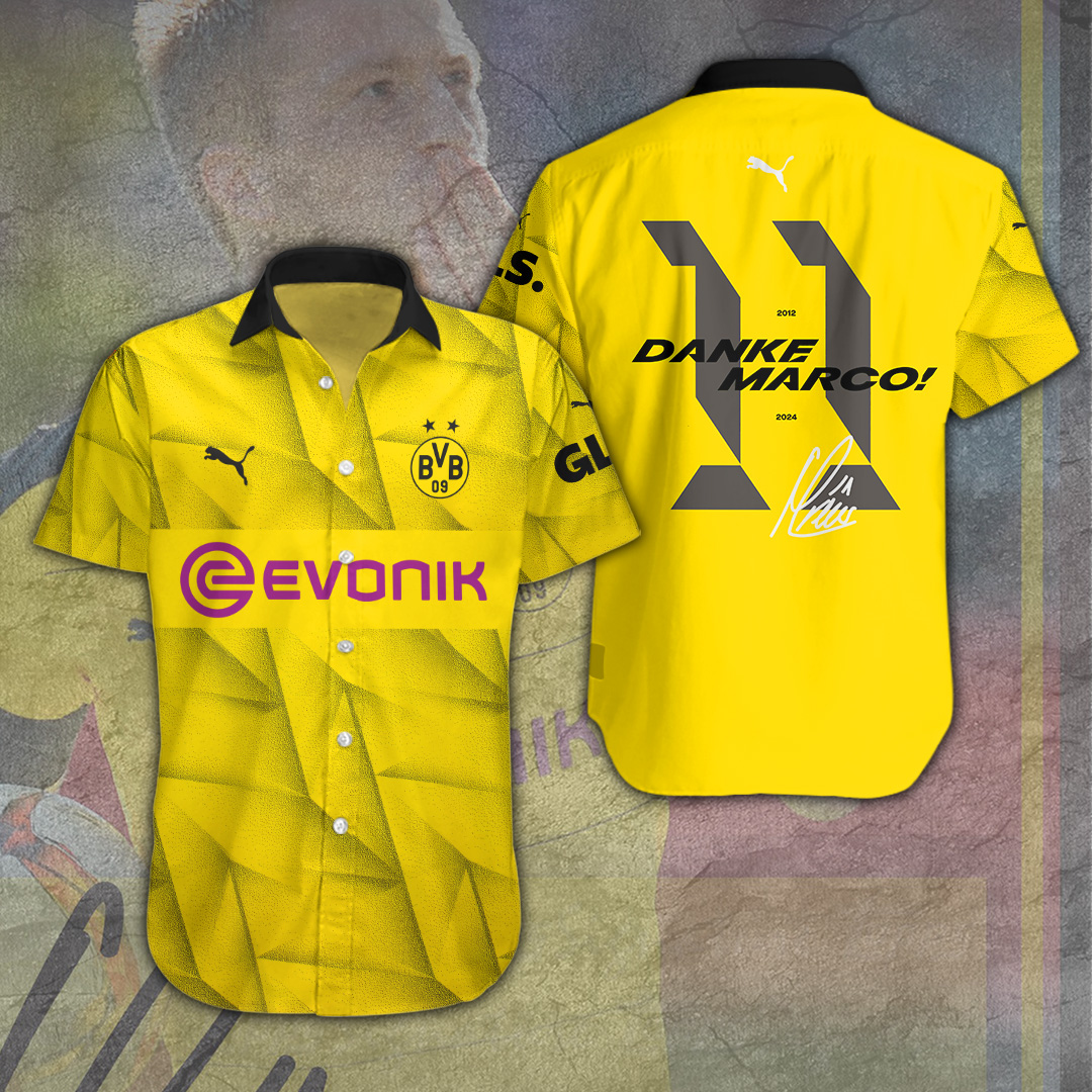Marco Reus X Borussia Dortmund Bundesliga Hawaiian Shirt Gifts For Fans