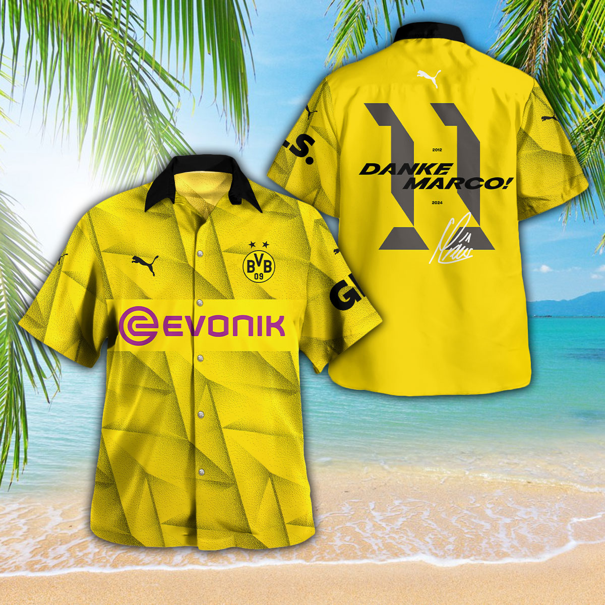 Marco Reus X Borussia Dortmund Bundesliga Hawaiian Shirt Gifts For Fans