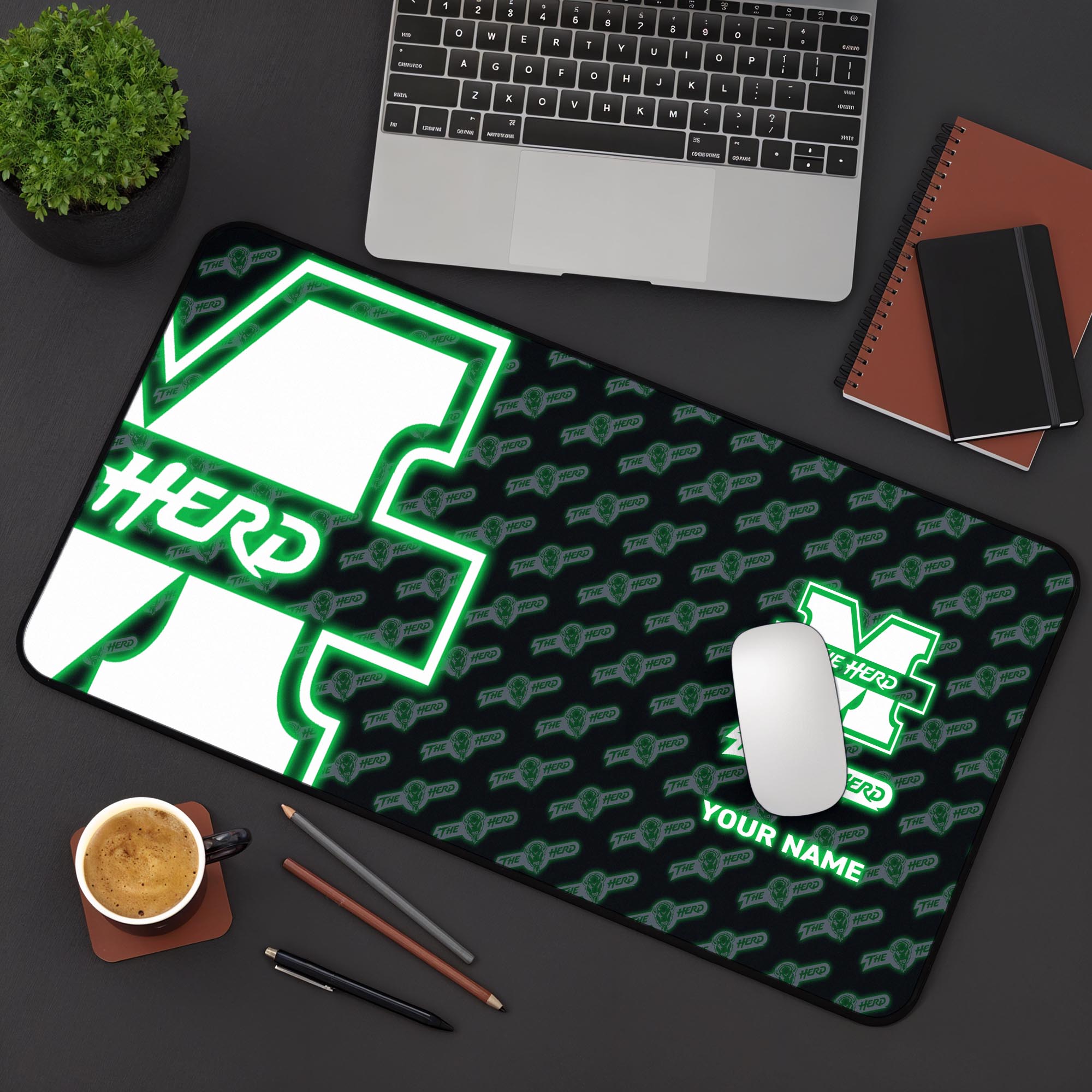 Marshall Thundering Herd 2025 Version Mouse Pad Custom Printed, Sport Team Mouse Pad, Sport Gift For Fans