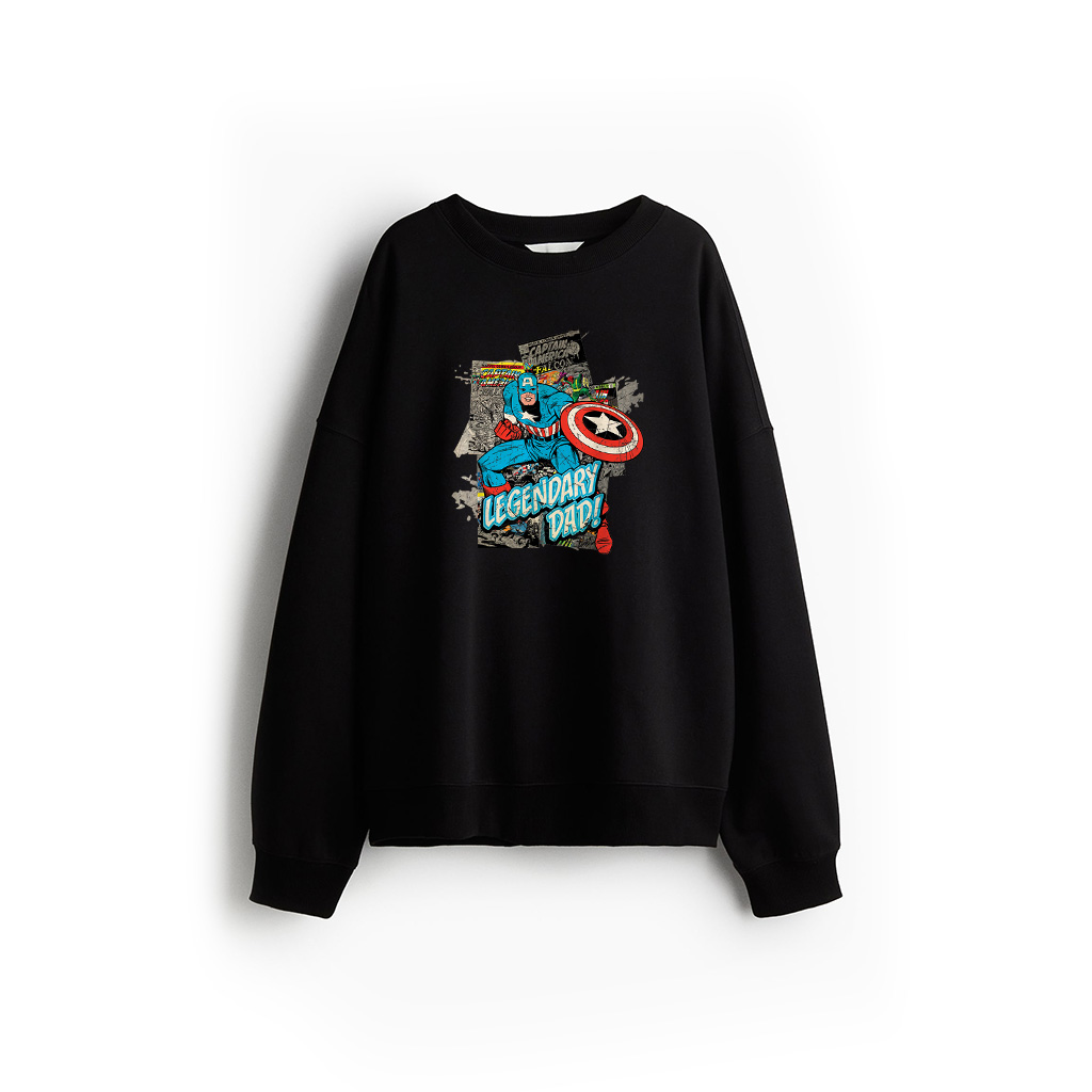 Marvel Captain America Legendary Dad Father's Day Sweatshirt