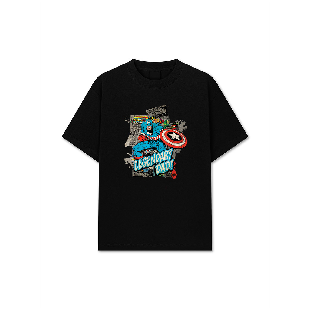 Marvel Captain America Legendary Dad Father's Day T-Shirt