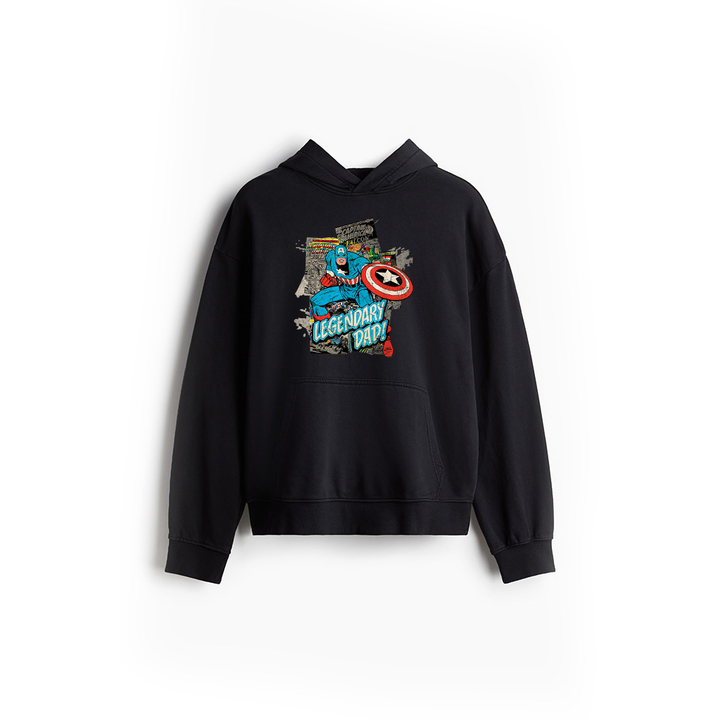 Marvel Captain America Legendary Dad Father's Day Hoodie
