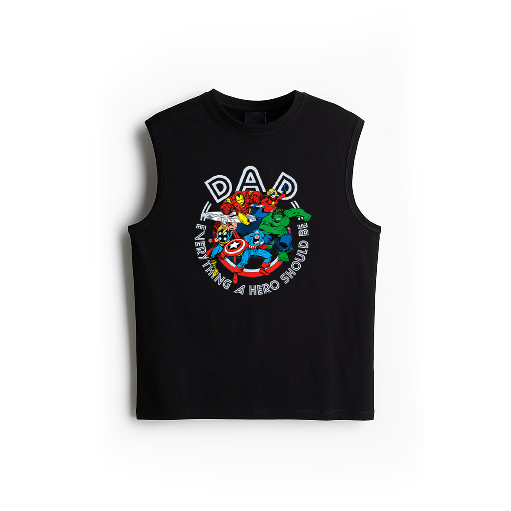 Marvel Comics Retro Classic Father's Day Avengers Hero Dad Tank Top
