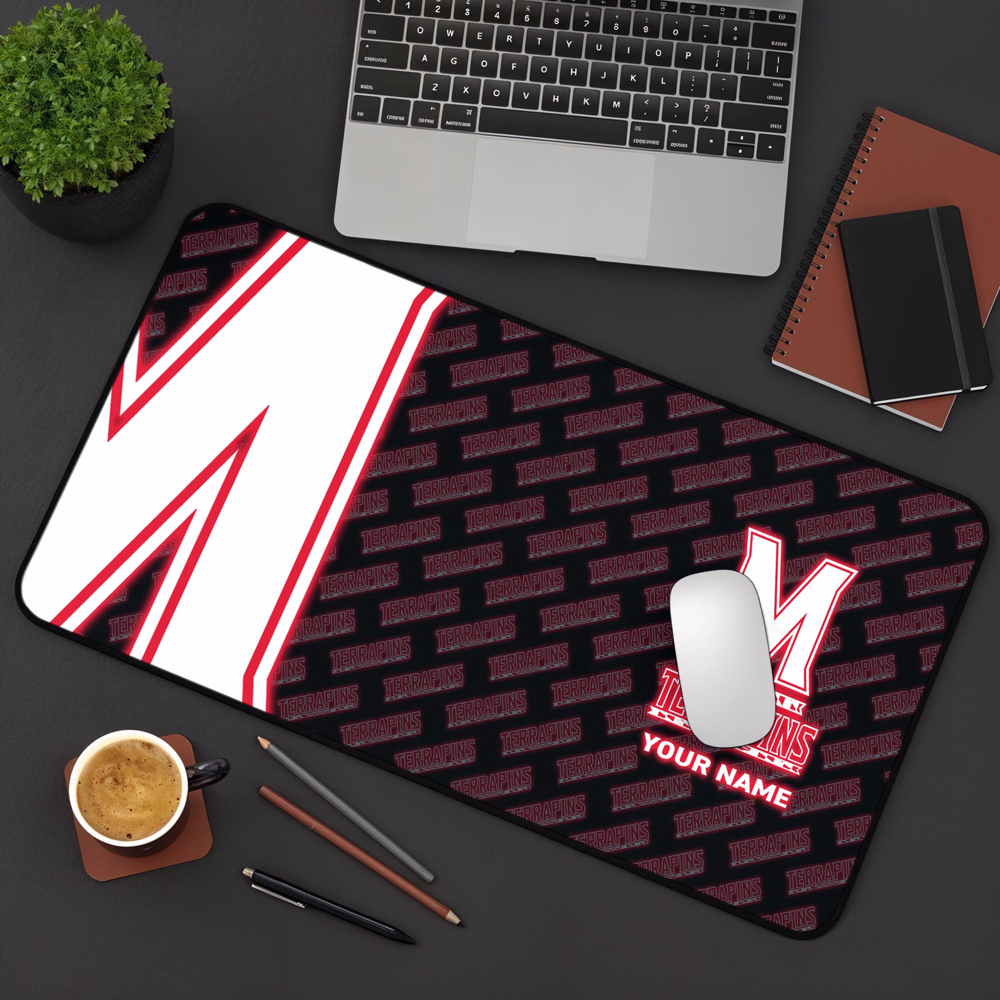 Maryland Terrapins 2025 Version Mouse Pad Custom Printed, Sport Team Mouse Pad, Sport Gift For Fans