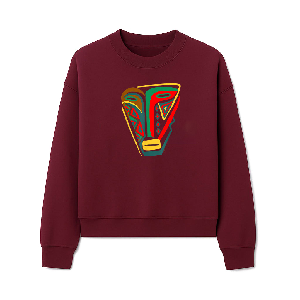 Mask Outsider Art Abstract Graphic Sweatshirts - Image 6