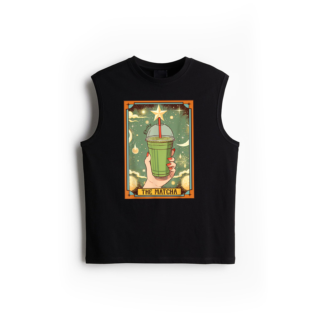 Matcha Lover But First Matcha Time The Matcha Tarot Card Tank Top