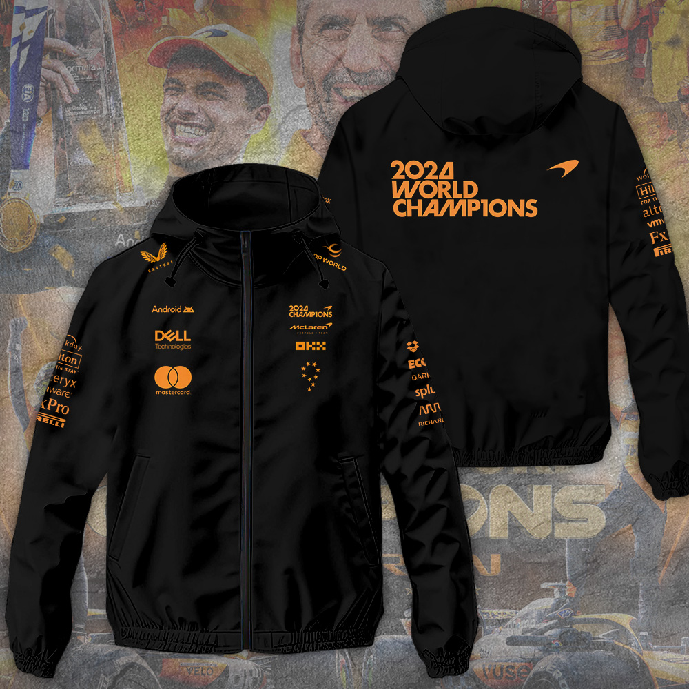 Mclaren Racing F1 Style Windbreaker Jacket For Fans