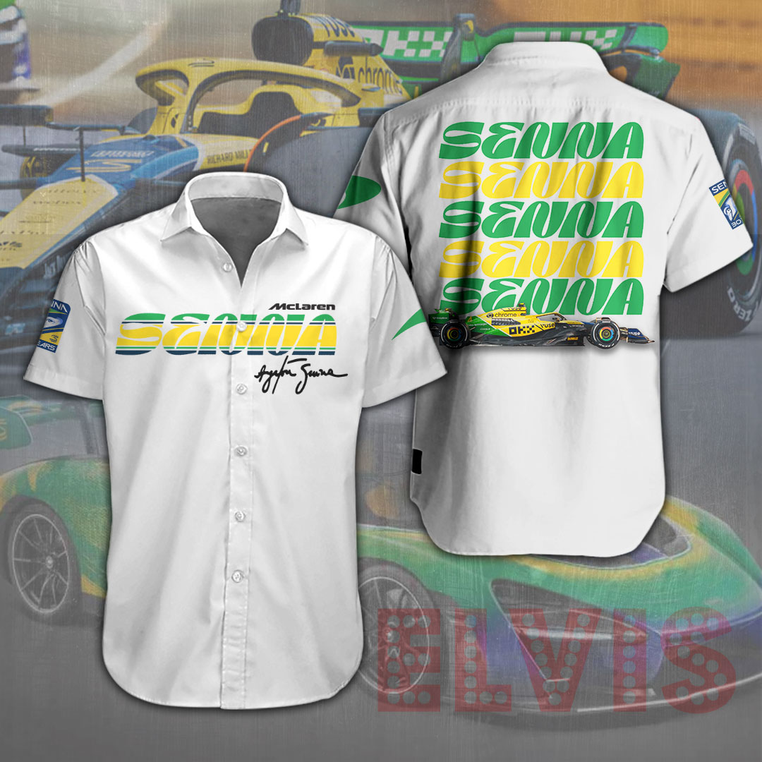 Mclaren X Ayrton Senna F1 Racing Hawaiian Shirt Gifts For Fans