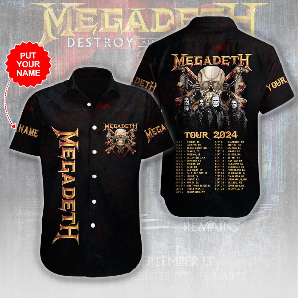Megadeth Music Hawaiian Shirt Gifts For Fans