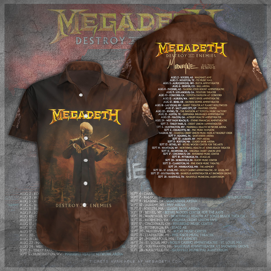 Megadeth Music Hawaiian Shirt Gifts For Fans