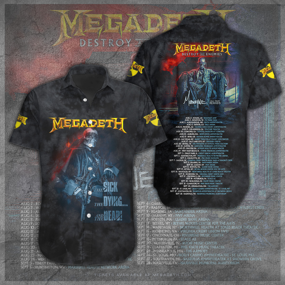 Megadeth Music Hawaiian Shirt Gifts For Fans