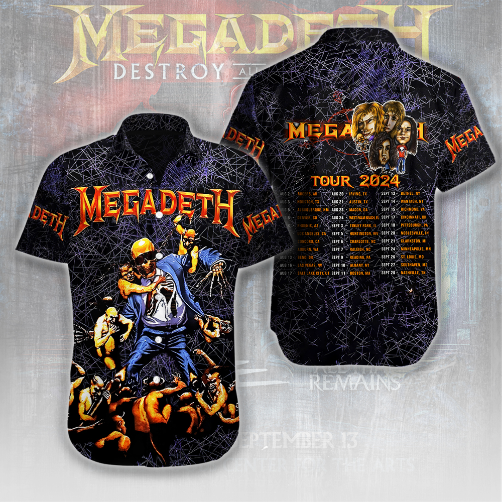 Megadeth Music Hawaiian Shirt Gifts For Fans