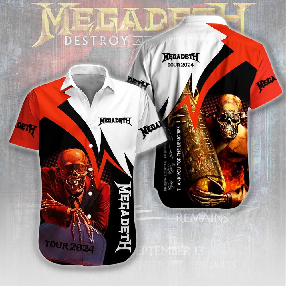 Megadeth Music Hawaiian Shirt Gifts For Fans