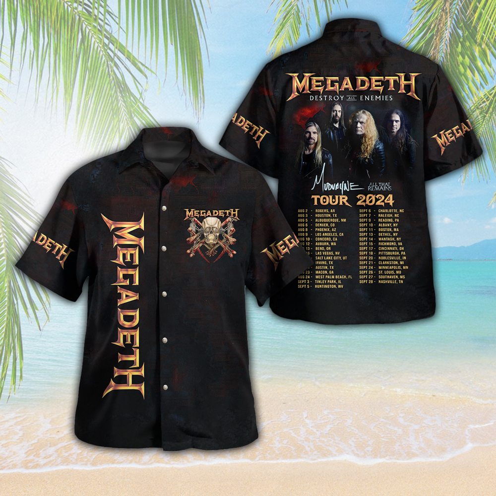 Megadeth Music Hawaiian Shirt Gifts For Fans