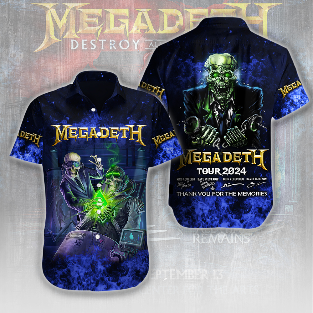 Megadeth Music Hawaiian Shirt Gifts For Fans