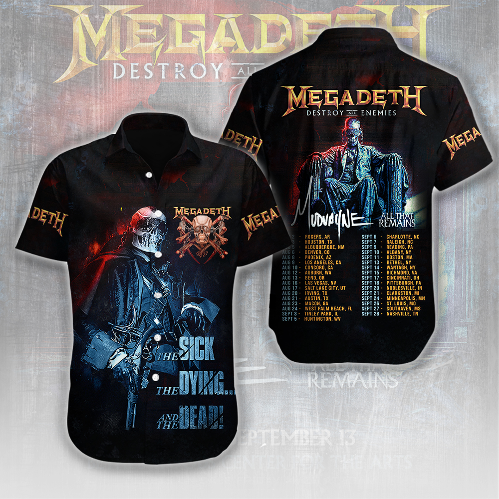 Megadeth Music Hawaiian Shirt Gifts For Fans