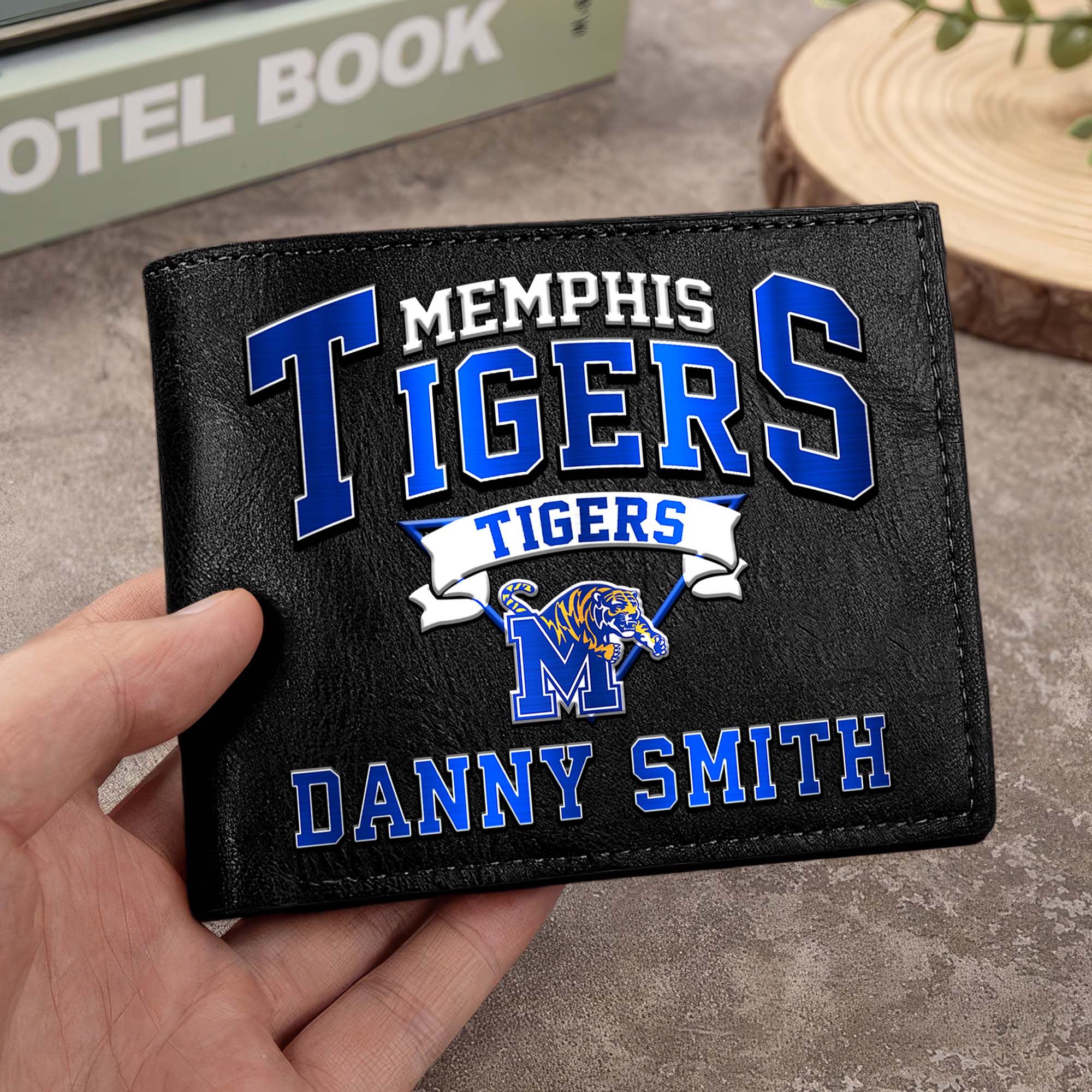 Memphis Tigers Men Wallet Custom Your Name, Football Team Men Wallet For Fans, Gifts For Football Lovers