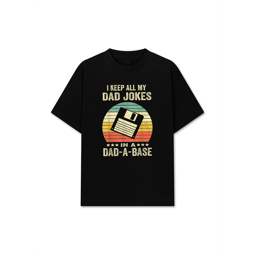 Mens Funny Dad Jokes In Dad A Base Vintage For Father's Day T-Shirt
