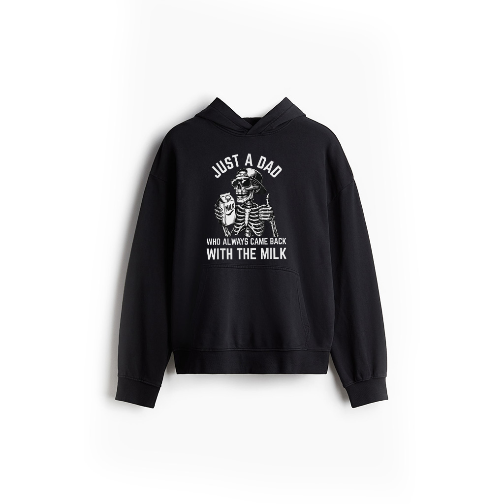 Mens Skeleton Just A Dad Who Always Came Back Father's Day Hoodie