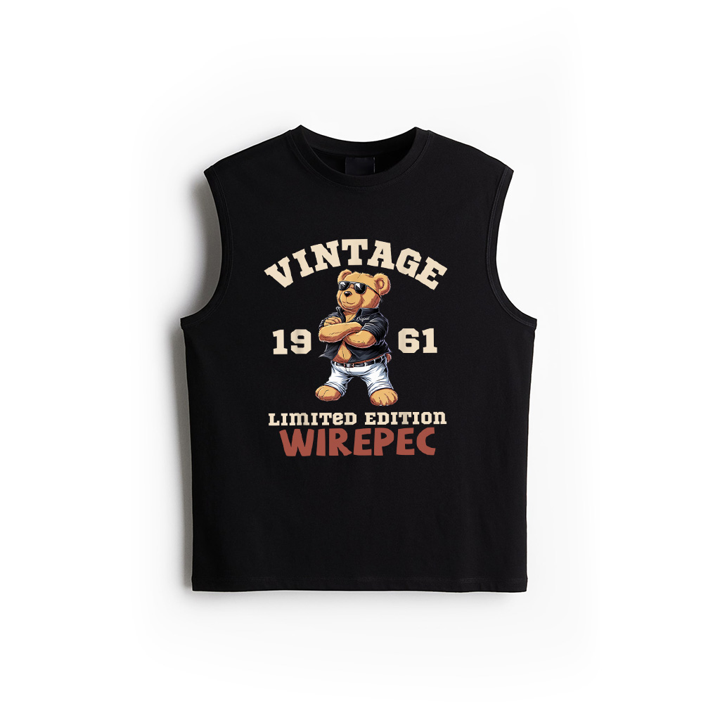 Mens Vintage 64Th Birthday 1961 Born Teddy Bear Tank Top