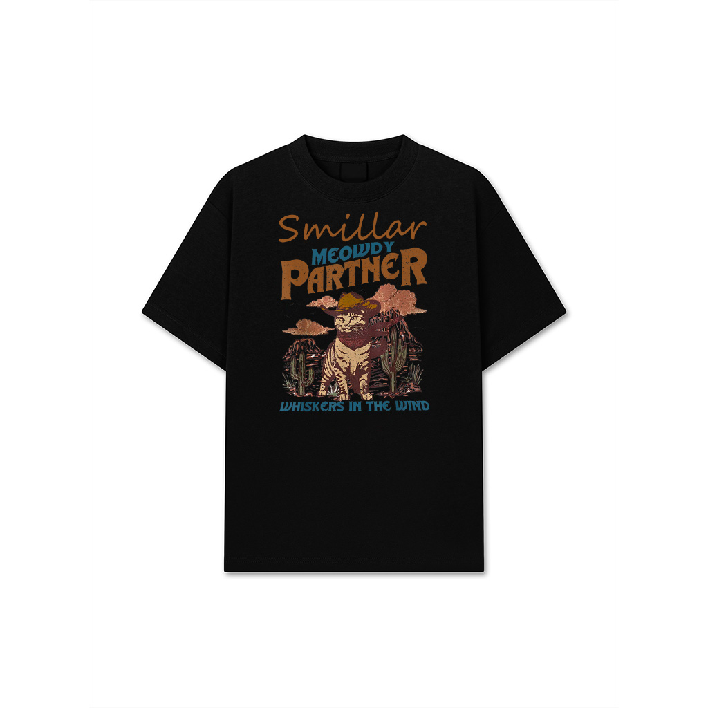 Meowdy Partner Cowboy Cat Vintage T-Shirt