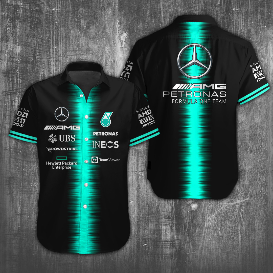 Mercedes AMG Petronas F1 F1 Racing Hawaiian Shirt Gifts For Fans