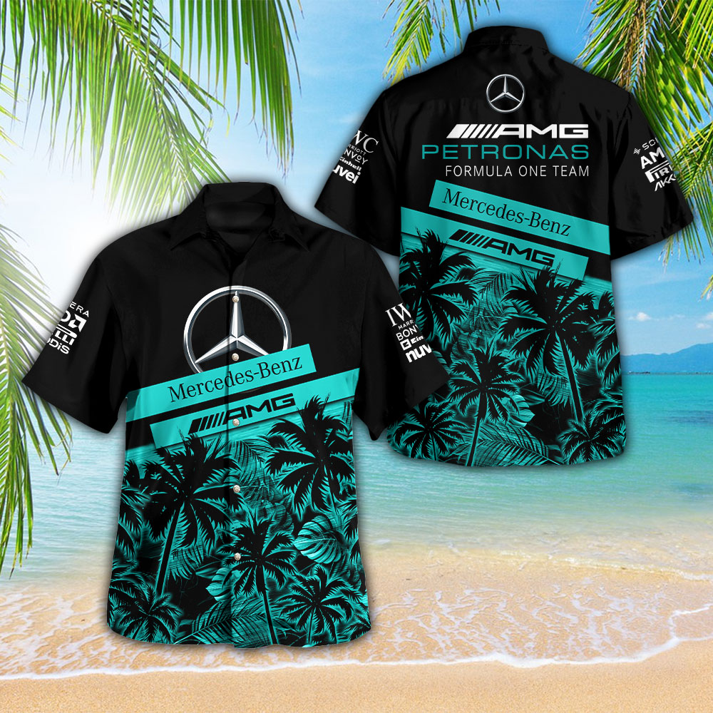 Mercedes AMG Petronas F1 F1 Racing Hawaiian Shirt Gifts For Fans