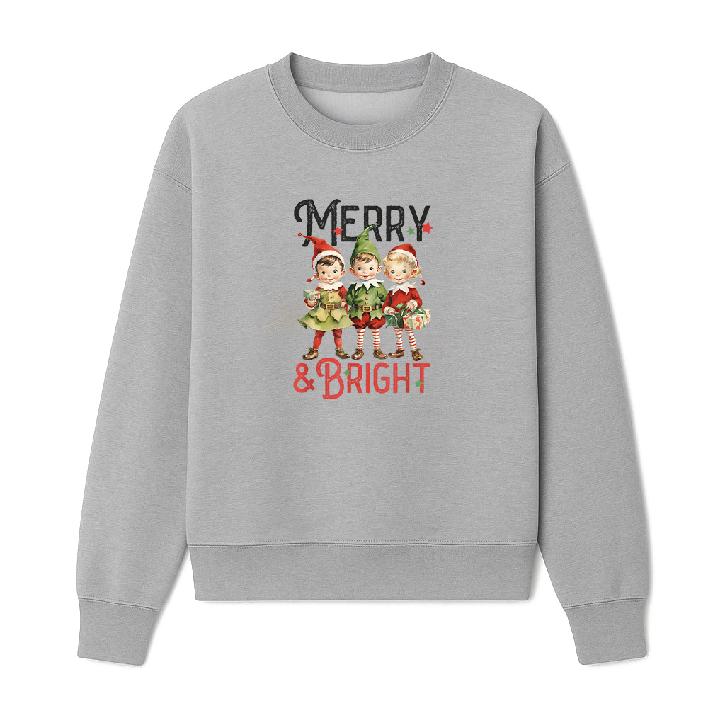 Merry And Bright Christmas Tree Xmas Elves Elfmas Sweatshirts 06-10-2025