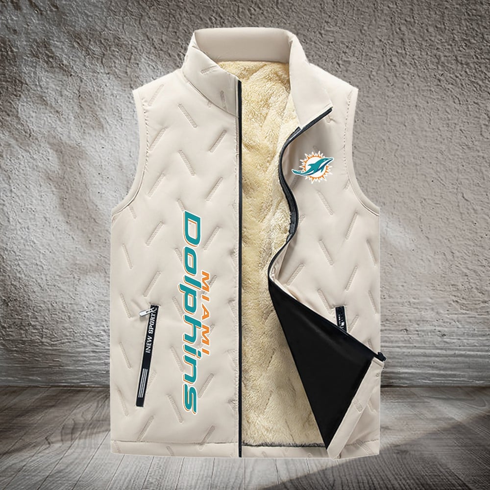 Miami Dolphins NFL Personalized Puffer Jacket For Fan