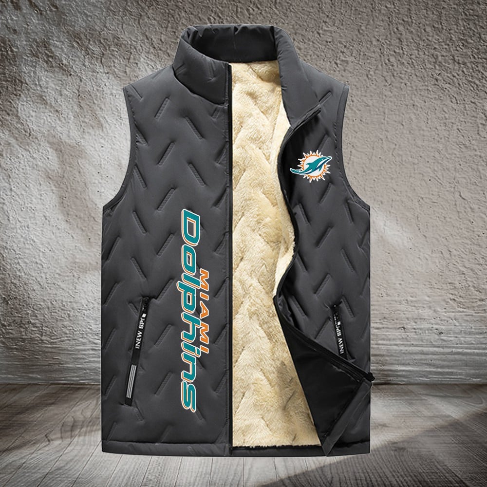 Miami Dolphins NFL Personalized Puffer Jacket For Fan