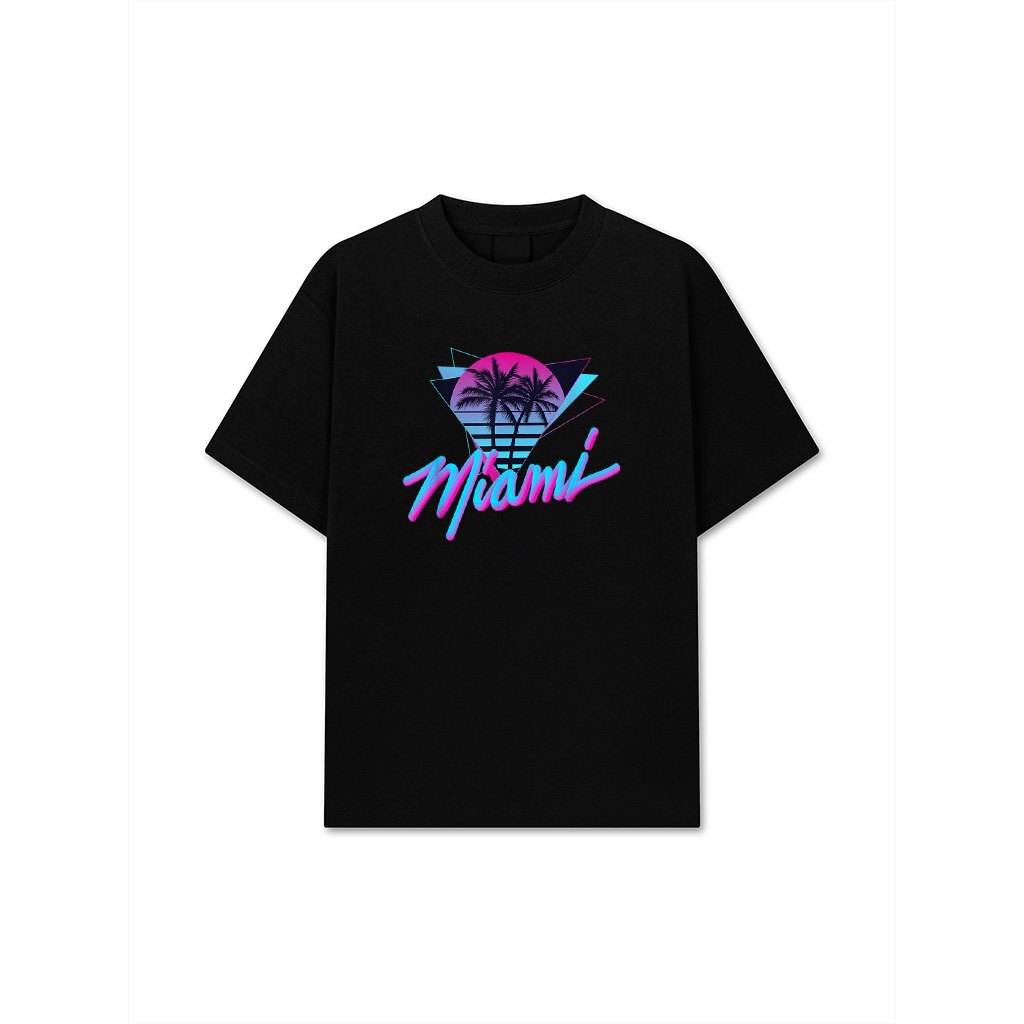 Miami Palm Trees Vaperwave Synthwave 80S Style Retro T-Shirt