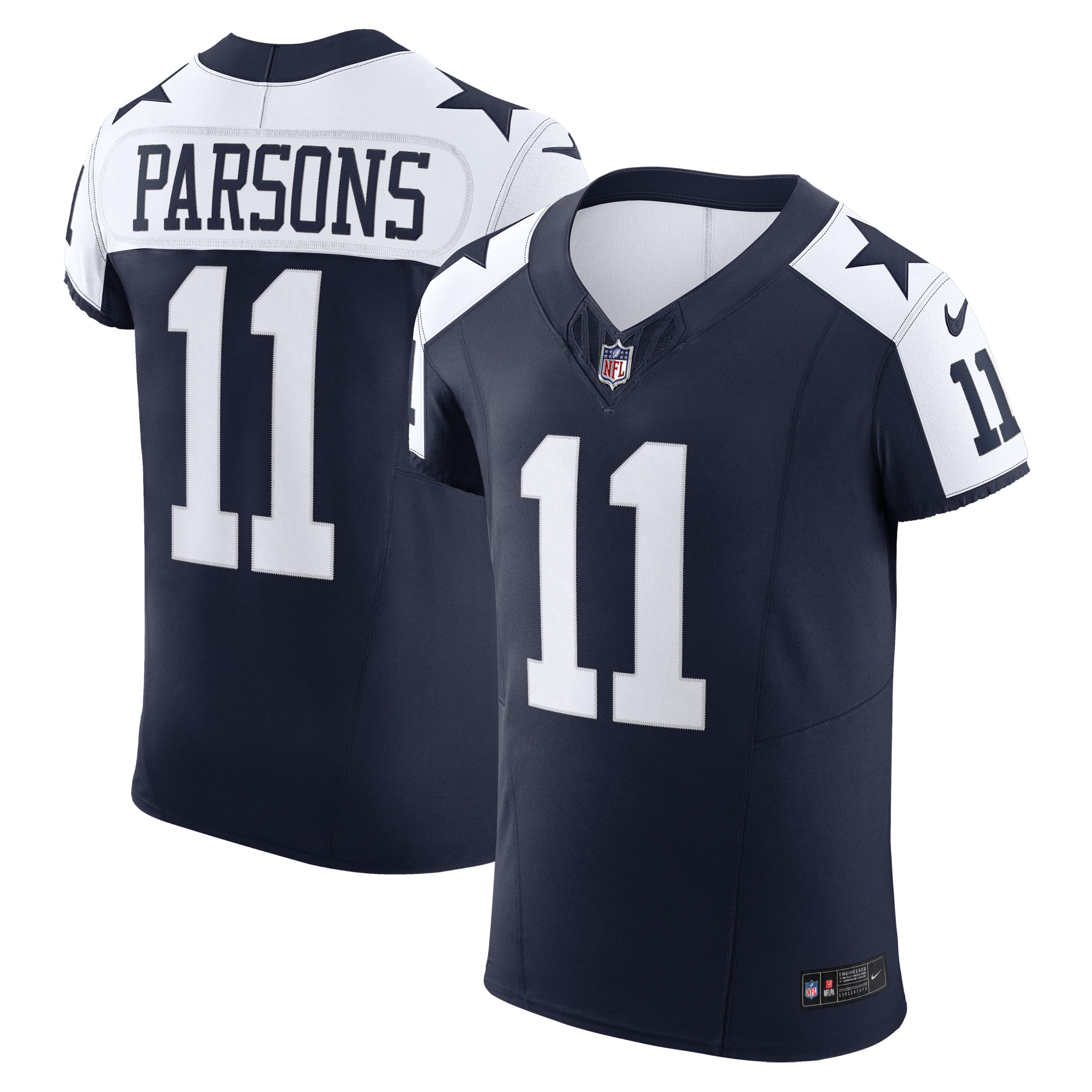 Micah Parsons Dallas Cowboys Nike Alternate Vapor FUSE Elite Jersey   Navy
