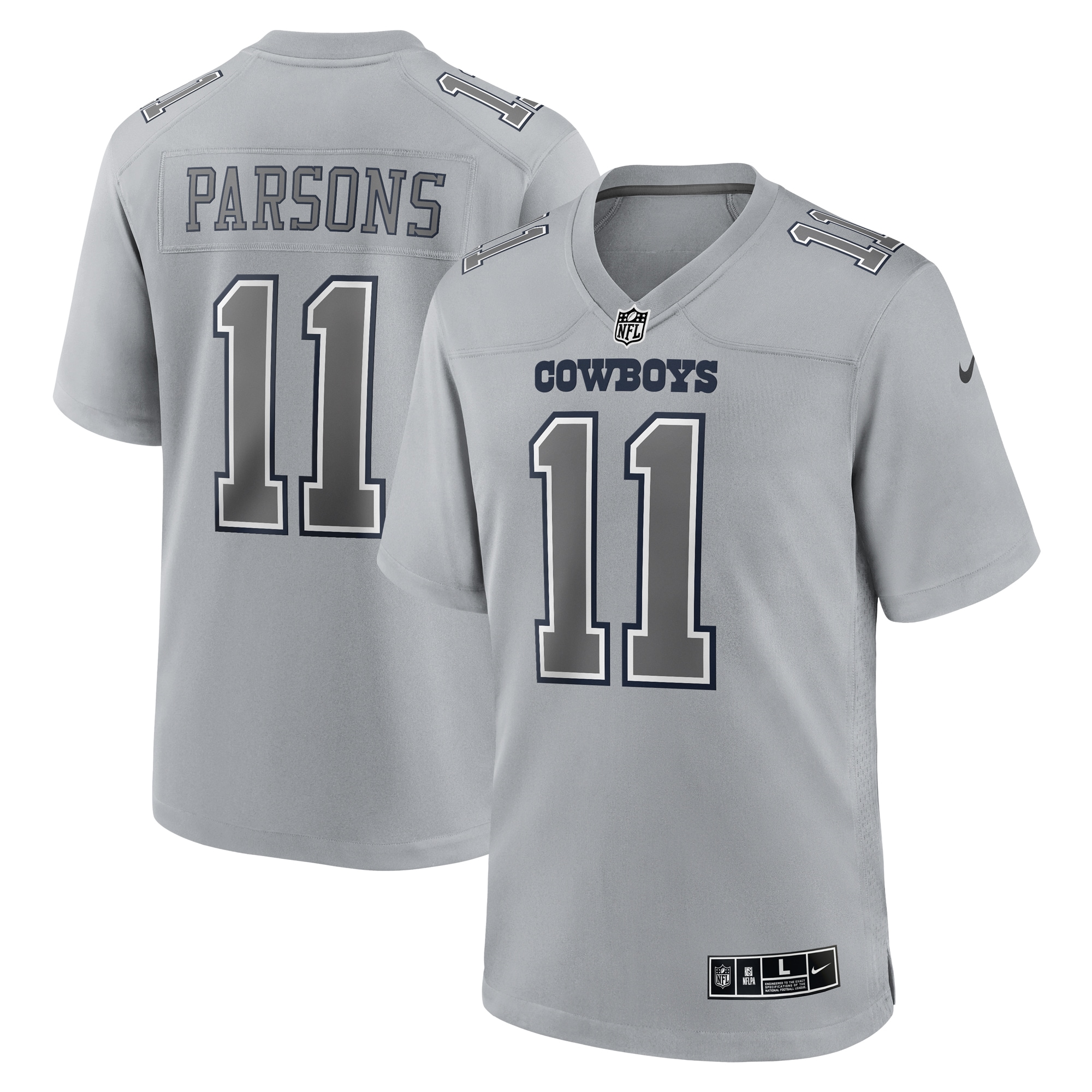 Micah Parsons Dallas Cowboys Nike Atmosphere Fashion Game Jersey   Gray