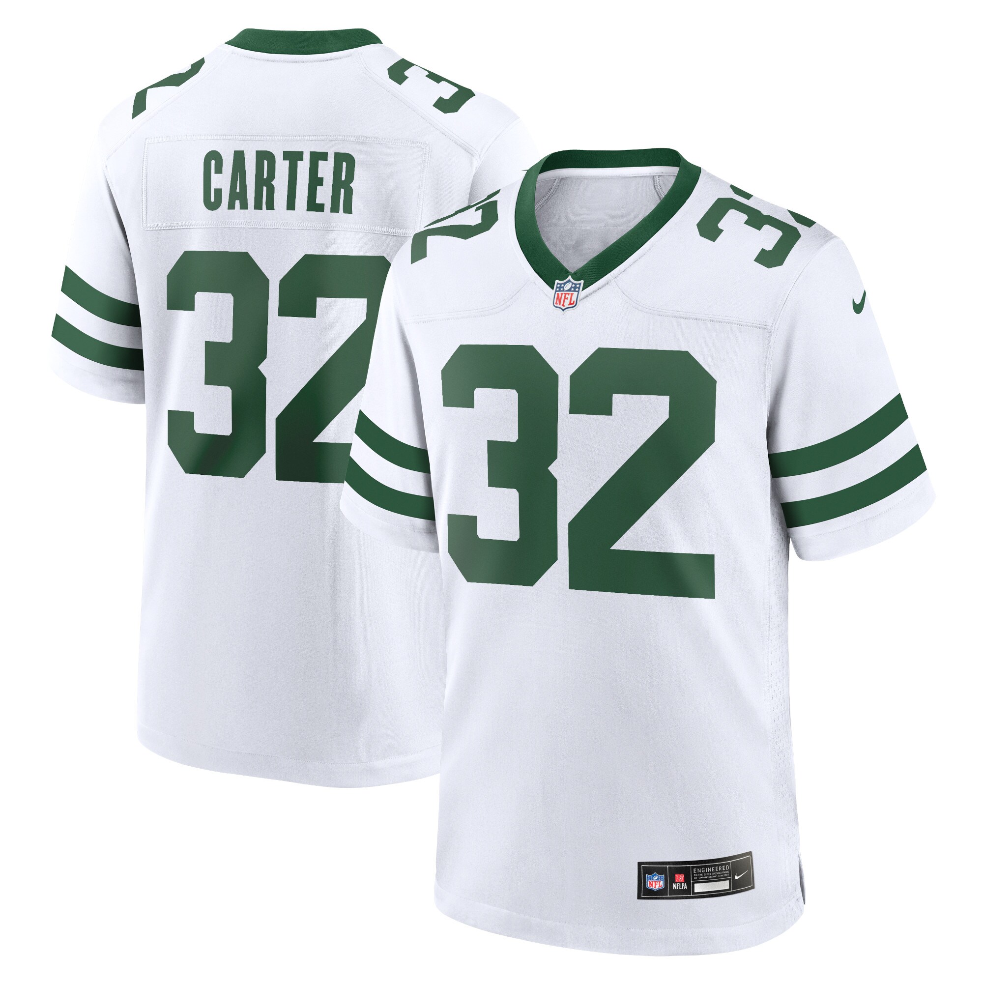 Michael Carter New York Jets Nike Game Jersey   Legacy White