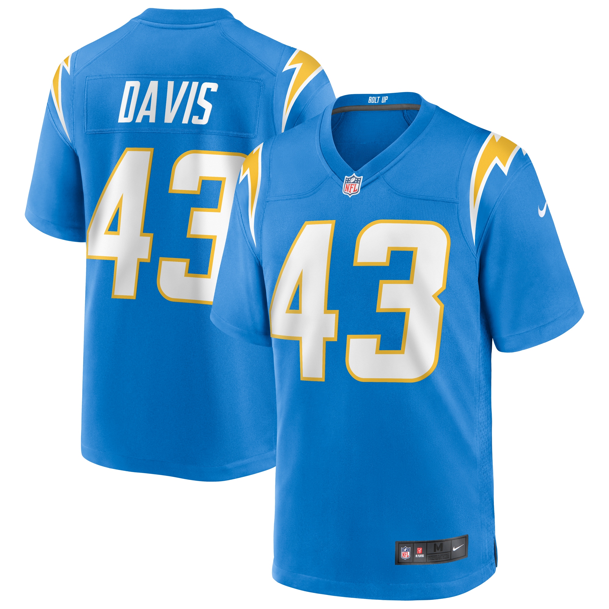 Michael Davis Los Angeles Chargers Nike Game Jersey   Powder Blue