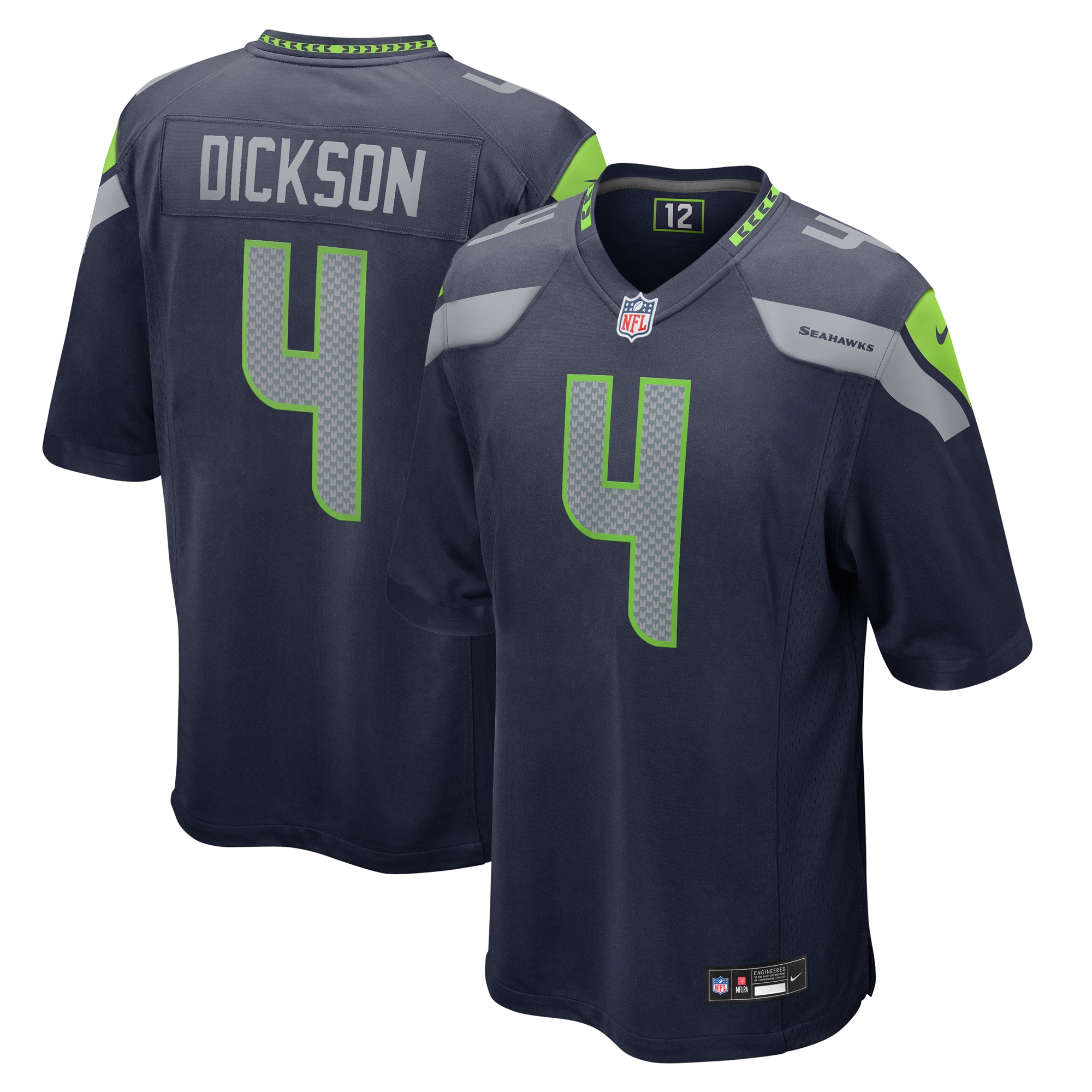 Michael Dickson Seattle Seahawks Nike Game Jersey   College Navy