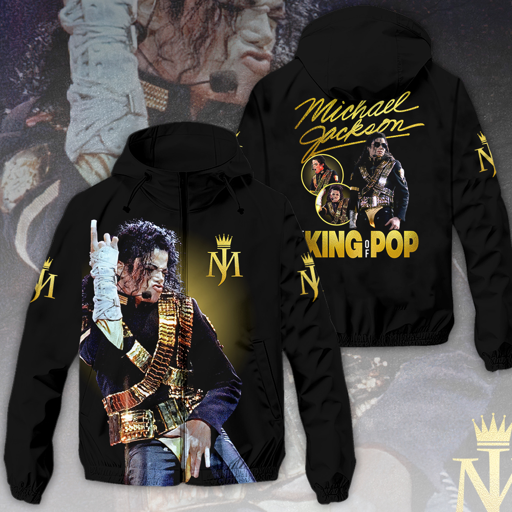 Michael Jackson Music Style Windbreaker Jacket For Fans