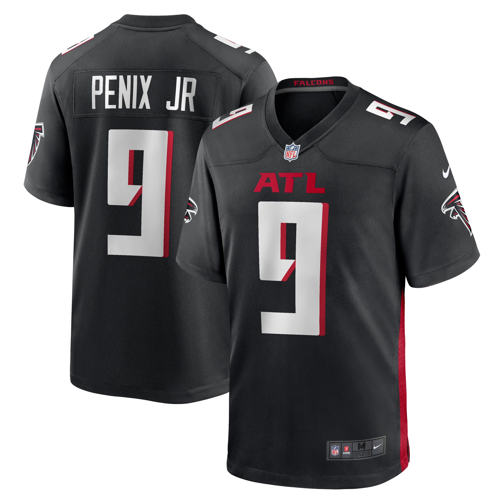Michael Penix Jr Atlanta Falcons Nike Player Game Jersey   Black